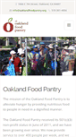 Mobile Screenshot of oaklandfoodpantry.org