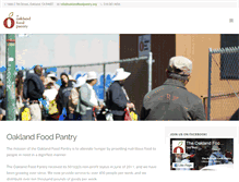 Tablet Screenshot of oaklandfoodpantry.org